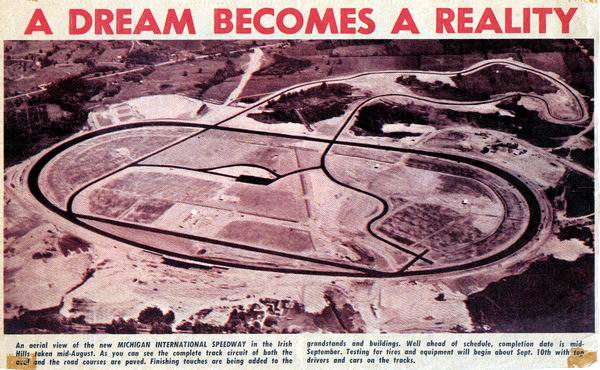 Michigan International Speedway - From Jim Heddle